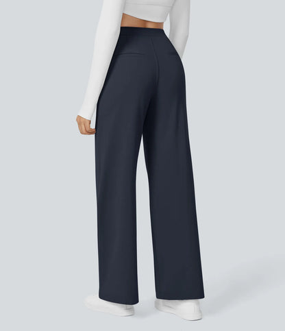 Pantalon Morgan Flex™ Taille Haute à Jambe Droite avec Poches