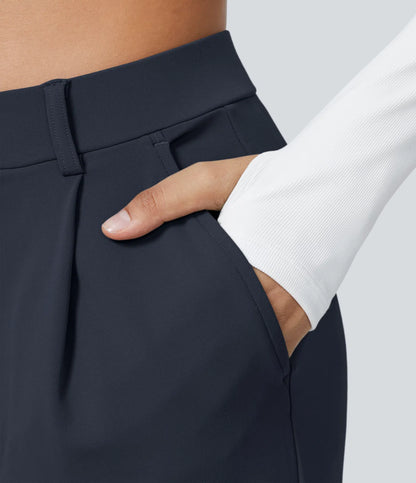 Pantalon Morgan Flex™ Taille Haute à Jambe Droite avec Poches