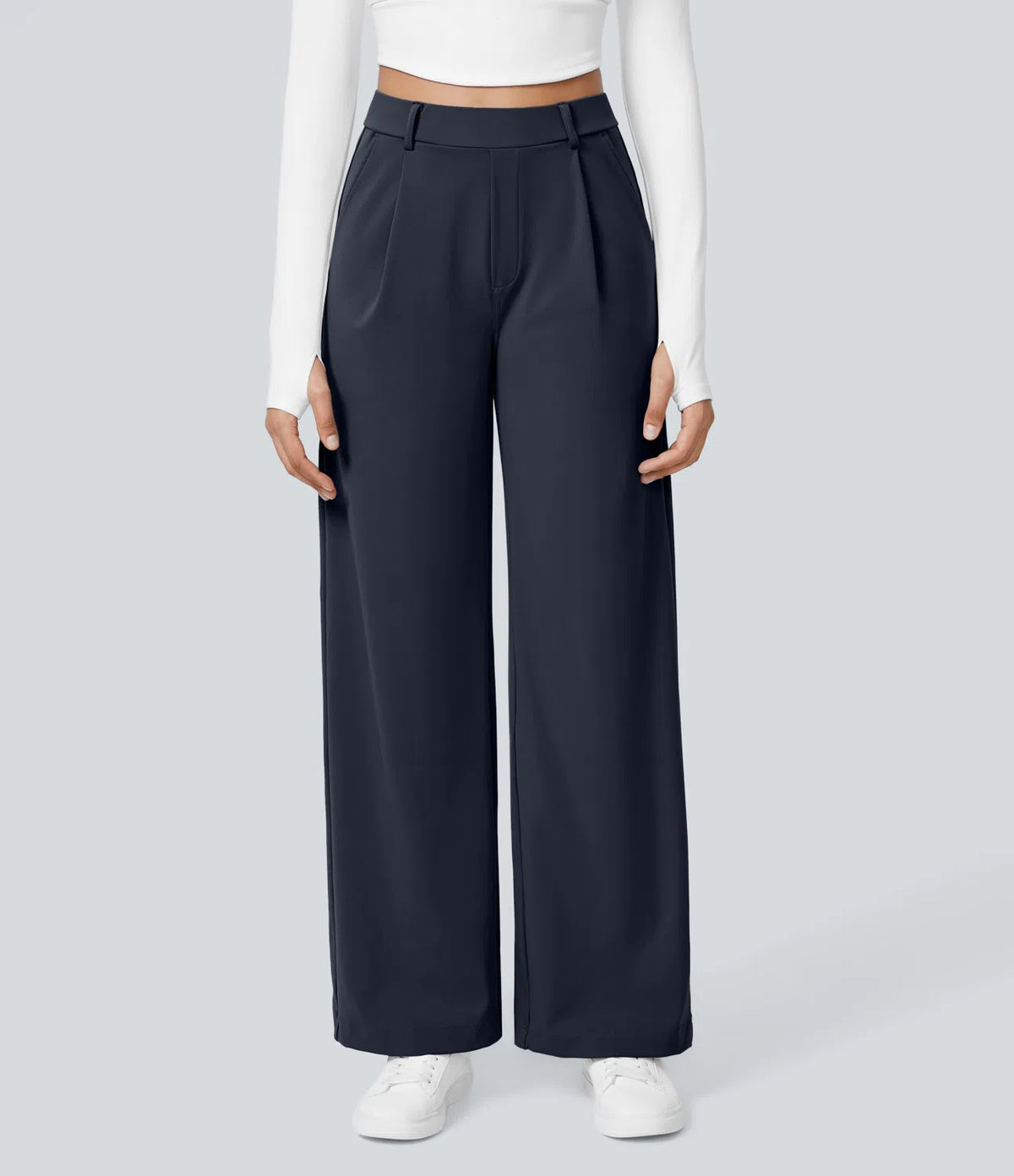 Pantalon Morgan Flex™ Taille Haute à Jambe Droite avec Poches