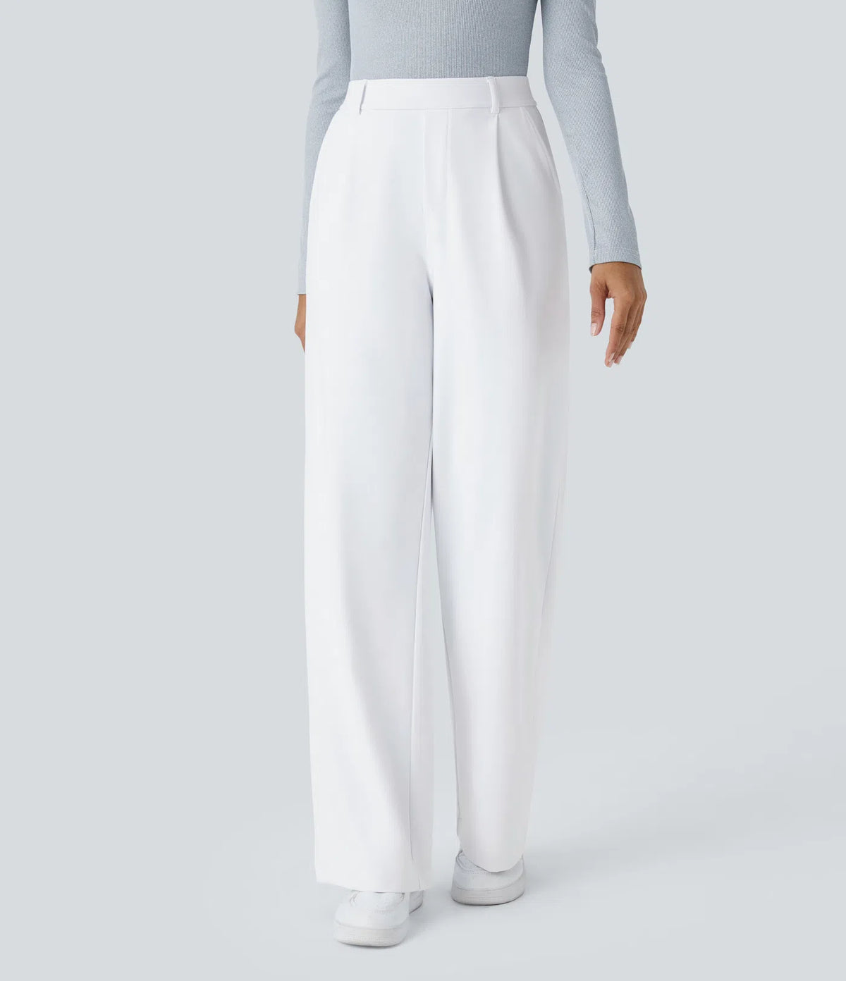 Pantalon Morgan Flex™ Taille Haute à Jambe Droite avec Poches