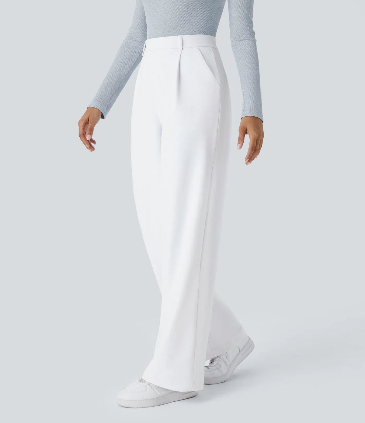 Pantalon Morgan Flex™ Taille Haute à Jambe Droite avec Poches