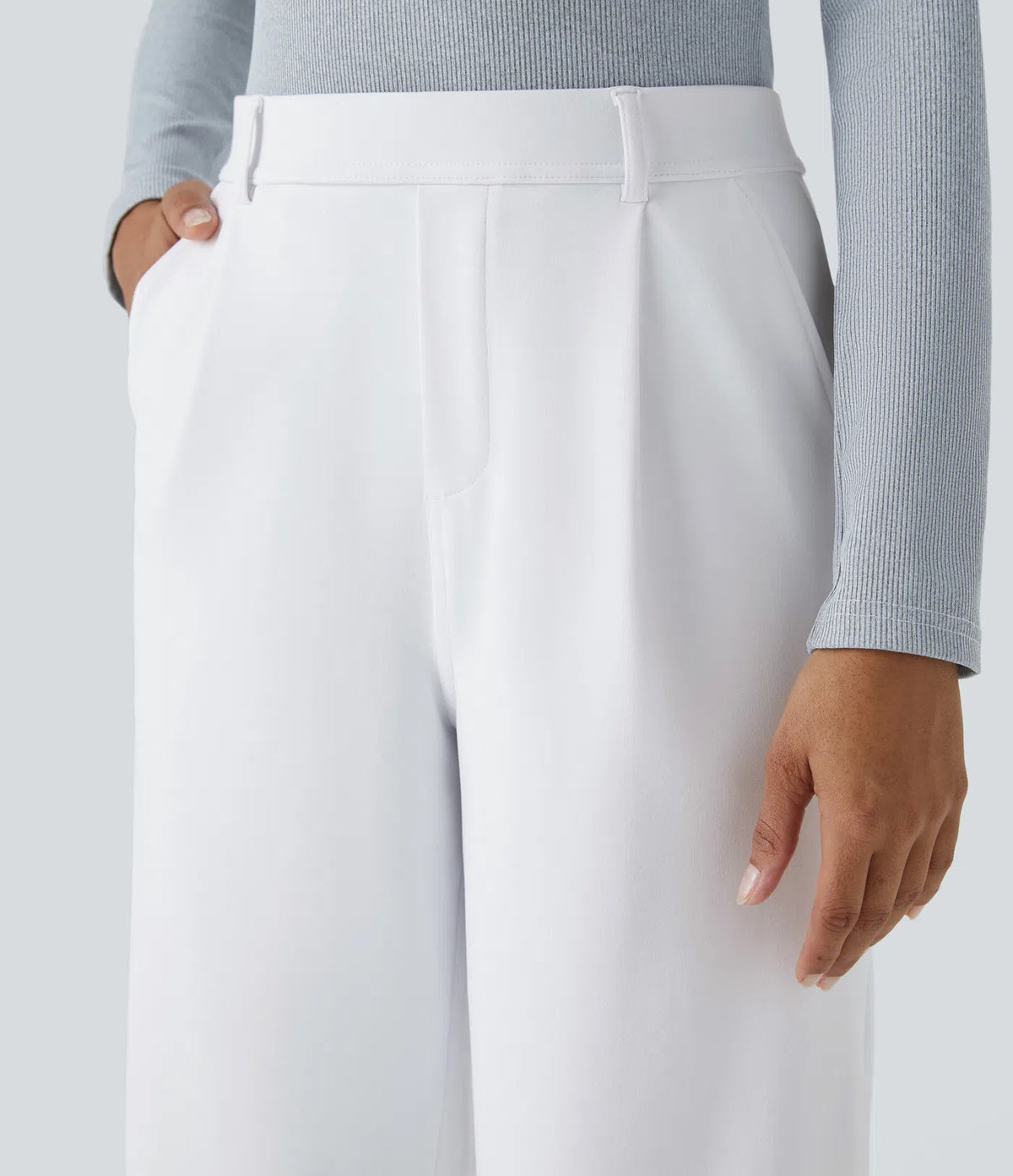Pantalon Morgan Flex™ Taille Haute à Jambe Droite avec Poches