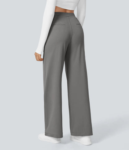 Pantalon Morgan Flex™ Taille Haute à Jambe Droite avec Poches