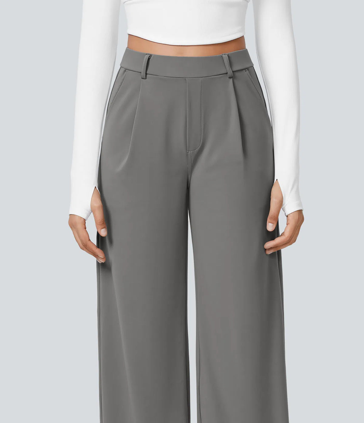 Pantalon Morgan Flex™ Taille Haute à Jambe Droite avec Poches