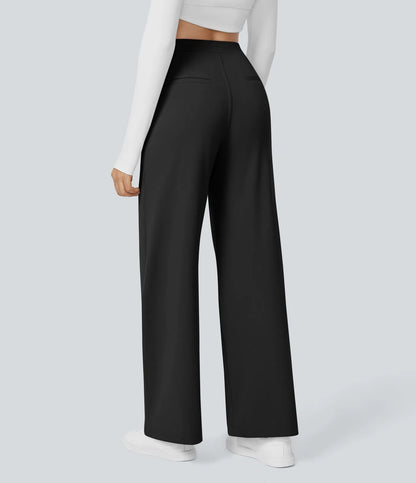 Pantalon Morgan Flex™ Taille Haute à Jambe Droite avec Poches