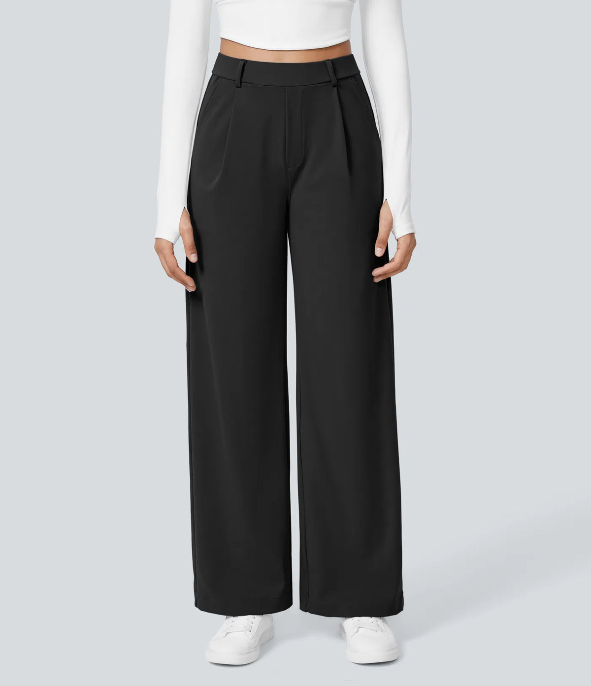 Pantalon Morgan Flex™ Taille Haute à Jambe Droite avec Poches