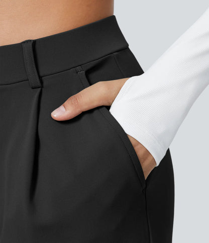 Pantalon Morgan Flex™ Taille Haute à Jambe Droite avec Poches